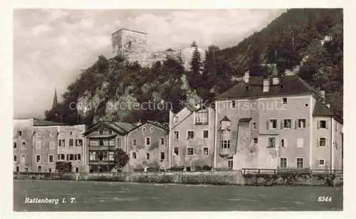 AK / Ansichtskarte  Rattenberg  Tirol AT Blick ueber den Inn zur Burg