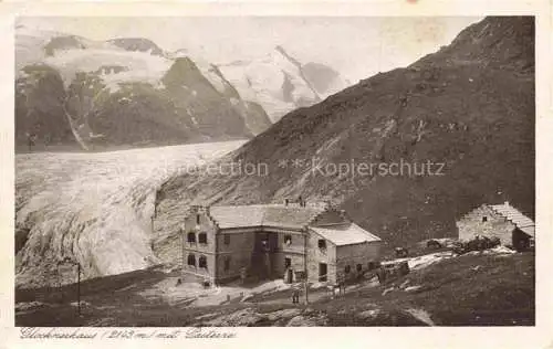 AK / Ansichtskarte  HEILIGENBLUT Kaernten AT Berghaus Glocknerhaus mit Pasterze Gletscher Hohe Tauern