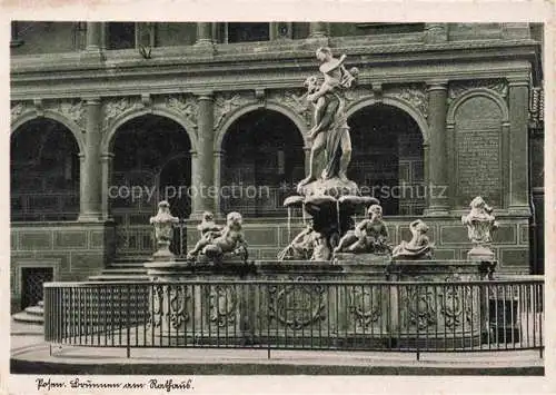 AK / Ansichtskarte  Posen  POZNAN PL Brunnen am Rathaus