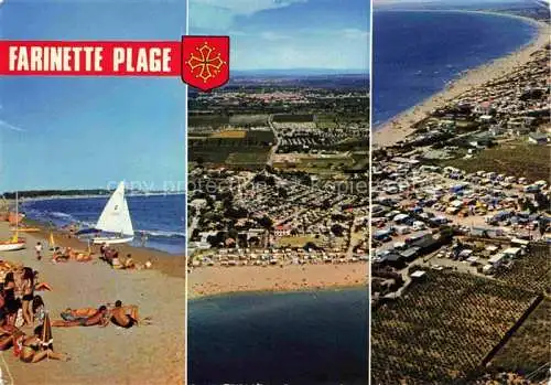 AK / Ansichtskarte  Vias-sur-Mer 34 Herault Plage de Farinette vue aérienne