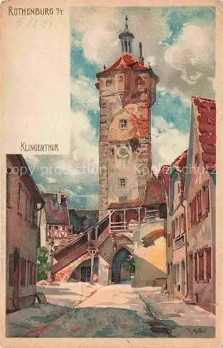 AK / Ansichtskarte  Mutter Karl Kuenstlerlitho Rothenburg Klingenthor