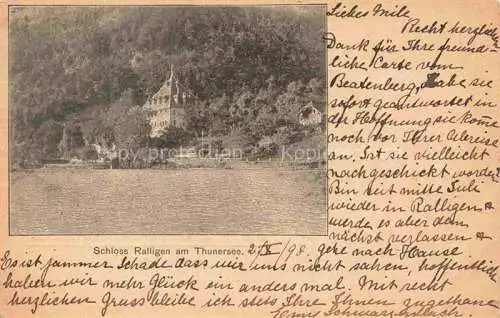 AK / Ansichtskarte  Ralligen Thunersee INTERLAKEN BE Schloss Ralligen