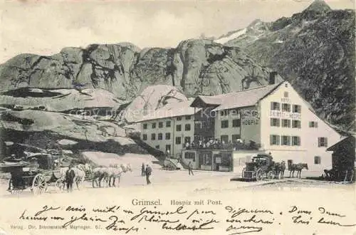 AK / Ansichtskarte  Grimsel Hospiz mit Post