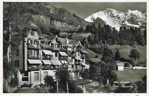 AK / Ansichtskarte  Wengen  BE Hotel Alpenrose