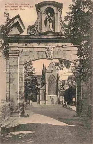 AK / Ansichtskarte  Altenberg Dhuenntal Bergisches Land Altes Kloster mit Blick auf den Bergischen Dom Feldpost