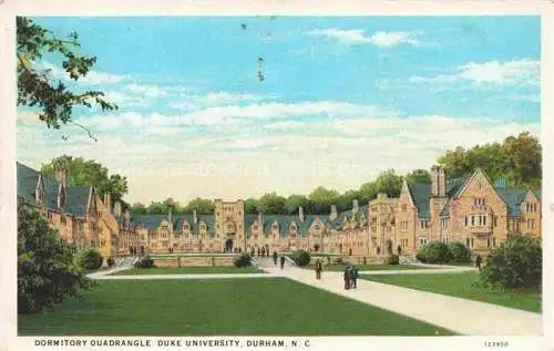 AK / Ansichtskarte  Durham  UK Dormitory Quadrangle Duke University Illustration