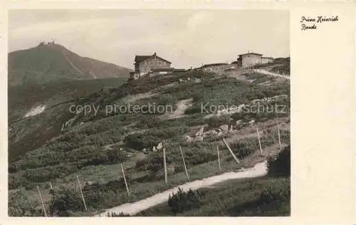 AK / Ansichtskarte  Karpacz Krummhuebel Riesengebirge PL Prinz-Heinrich-Baude mit Blick auf die Schneekoppe