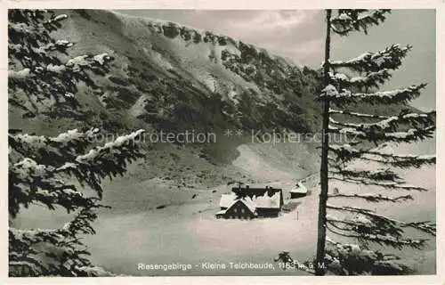 AK / Ansichtskarte  Brueckenberg Krummhuebel Riesengebirge PL Winterpanorama Kleine Teichbaude