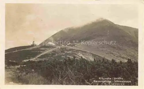 AK / Ansichtskarte  Karpacz Krummhuebel Riesengebirge PL Panorama Blick zur Schneekoppe