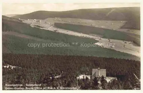 AK / Ansichtskarte  Klein-Aupa Kleinaupa Mala Upa CZ Panorama Emma-Quellen-Baude mit Blick nach den Grenzbauden