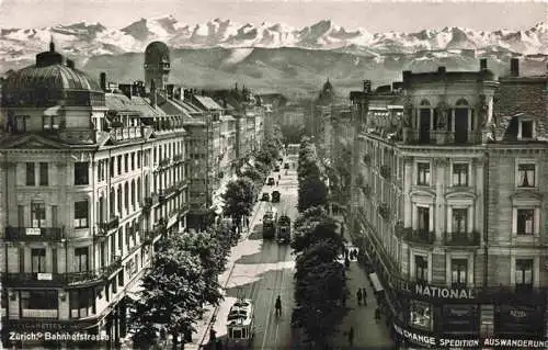 AK / Ansichtskarte  Strassenbahn Tramway-- Zuerich Bahnhofstrasse