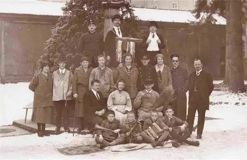 AK / Ansichtskarte  Waldhorn Trompete Trumpet Trompette-- Gruppenfoto 