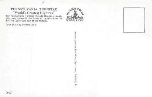 AK / Ansichtskarte  Autobahn Autostrada Autoroute Highway Pennsylvania Turnpike 