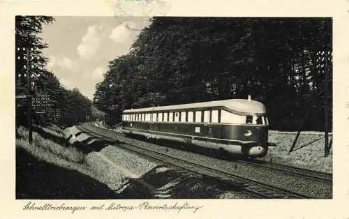 AK / Ansichtskarte  Eisenbahn Railway Chemin de Fer Ferrovia-- Schnelltriebwagen Mitropa Bewirtschaftling