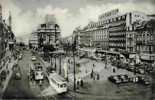 AK / Ansichtskarte  Strassenbahn Tramway-- Bruessel De Brouckere Platz