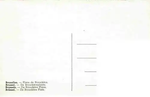 AK / Ansichtskarte  Strassenbahn Tramway-- Bruessel De Brouckere Platz