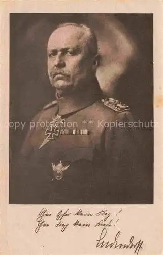 AK / Ansichtskarte  LUDENDORFF Erich Militaria Generaele Stab 