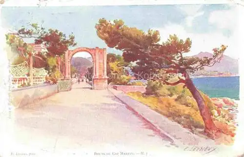 AK / Ansichtskarte  LEssIEUX Ernest (1848-1925) Kuenstlerlitho Cap Martin