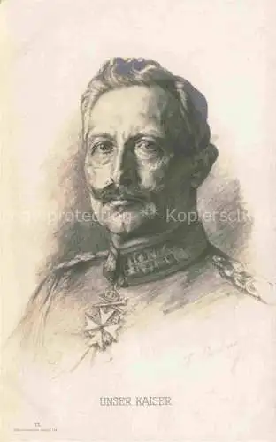 AK / Ansichtskarte  Wilhelm II Adel Preussen Monarchie Kaiser Berlin