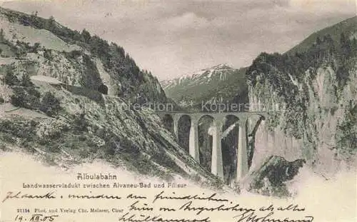 AK / Ansichtskarte  Albulabahn GR Landwasserviadukt zwischen Alvaneu-Bad und Filisur