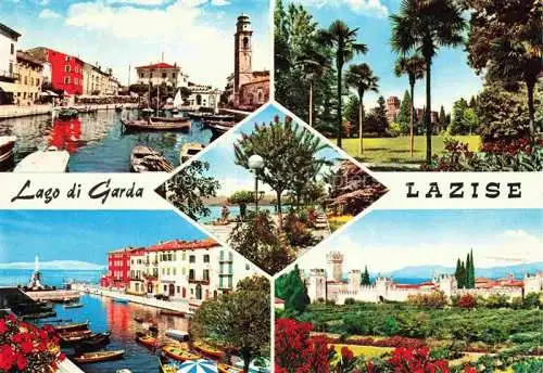 AK / Ansichtskarte  Lazise Lago di Garda IT Hafen Parkanlagen Promenade