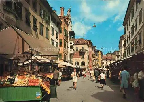 AK / Ansichtskarte  Bozen BOLZANO Suedtirol IT Piazza Erbe Obstplatz Markt