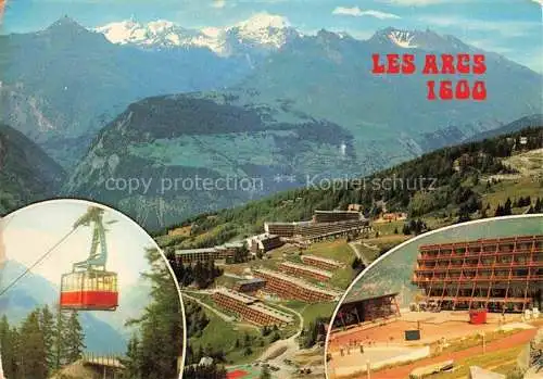 AK / Ansichtskarte  Les Arcs 73 Savoie Sommerpanorama Wintersportplatz Alpen Hotels Bergbahn