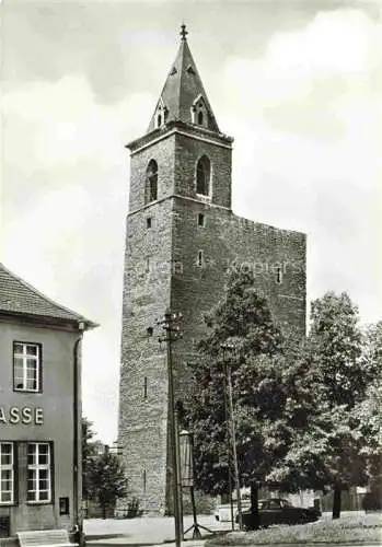 AK / Ansichtskarte  Stassfurt Sachsen-Anhalt Schiefer Turm der St. Johanniskirche Wahrzeichen