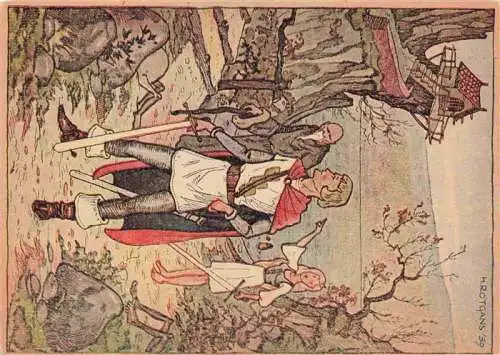 AK / Ansichtskarte  Maerchen Sagen Fairy Tale Conte-- H. Rotgans 39 Lolinde booze dwergen Nr. 5