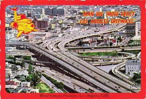 AK / Ansichtskarte  Autobahn Autostrada Autoroute Highway Los Angeles World Famous Freeways 