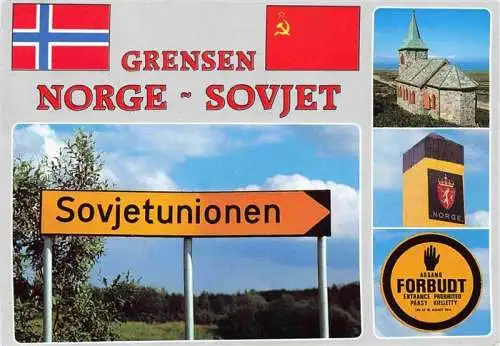 AK / Ansichtskarte  Grenze Douane Zoll Frontiere Border-- Norge Sovjet 