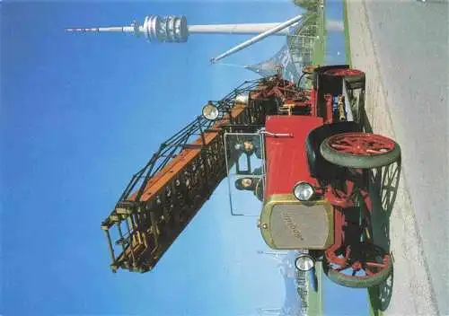 AK / Ansichtskarte  Feuerwehr Fire-Brigade Pompiers Bomberos Muenchner Magirus Drehleiter 