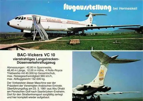 AK / Ansichtskarte  Flugzeuge Zivil Hermeskeil BAC Vickers VC 10 LEO Junior 