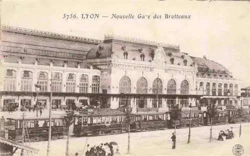 AK / Ansichtskarte  Strassenbahn Tramway-- Lyon Gare Brotteaux