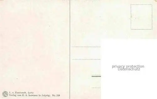AK / Ansichtskarte  ZUMBUSCH L. v. Prof. Kuenstlerkarte Leipzig Maedchen 