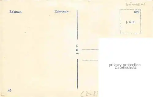 AK / Ansichtskarte  Rokycany Rokitzan CZ Ortsansichten Kirchen
