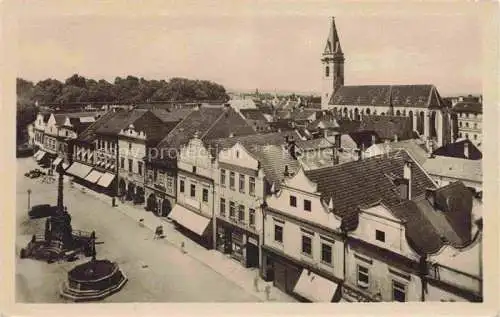 AK / Ansichtskarte  Trebon Wittingau CZ Panorama Kirche Marktplatz