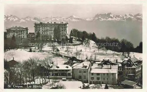 AK / Ansichtskarte  St-Cergue Saint-Cergue Nyon VD Les Hotels