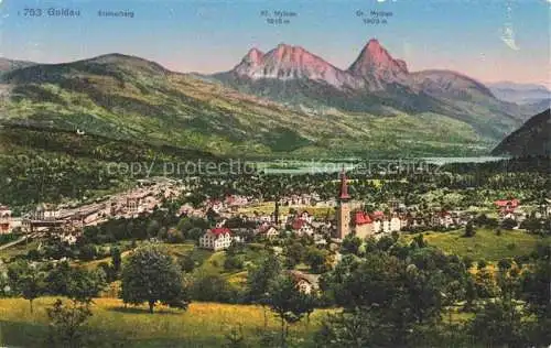 AK / Ansichtskarte  Goldau Arth SZ Panorama Stainerberg Kl und Gr Mythen 