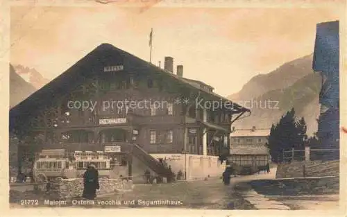 AK / Ansichtskarte  Maloja GR Osteria vecchia und Segantinihaus