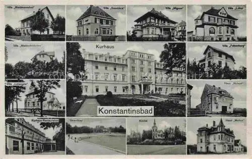 AK / Ansichtskarte  Konstantinsbad Konstantinovy Lazne CZ Kurhaus Teilansichten