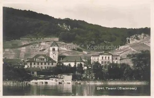 AK / Ansichtskarte  Twann Nidau BE Bielersee Partie