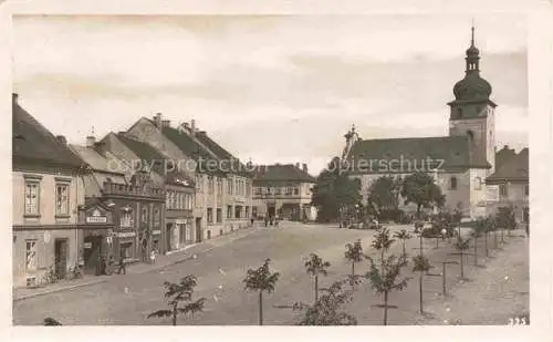 AK / Ansichtskarte  Unhoscht Unhost KLADNO Kladen CZ Marktplatz Kirche