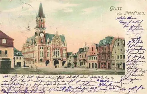 AK / Ansichtskarte  Friedland Boehmen Frydlant v Cechach CZ Marktplatz Rathaus