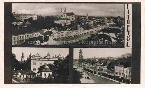 AK / Ansichtskarte  Litomysl Leitomischl CZ Schloss Kirche Panorama