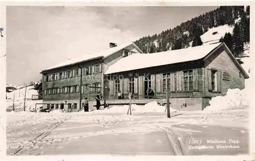 AK / Ansichtskarte  Wildhaus  Toggenburg SG Zwingliheim Winterhaus