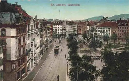 AK / Ansichtskarte  St Gallen SANKT GALLEN SG Marktplatz