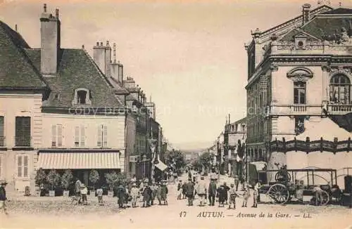 AK / Ansichtskarte  Autun 71 Saone-et-Loire Avenue de la Gare