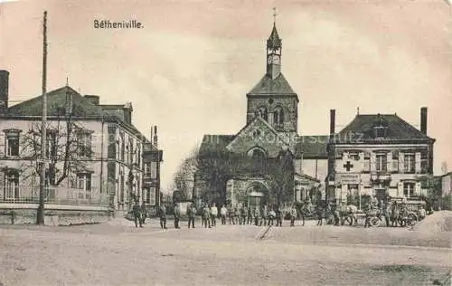 AK / Ansichtskarte  Betheniville REIMS 51 Marne Marktplatz Kirche