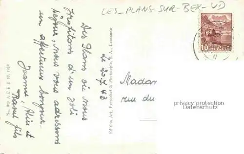 AK / Ansichtskarte  Les Plans-sur-Bex VD Panorama